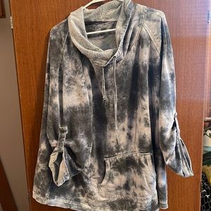 Plus Size Calvin Klein Cowl Neck Hoodie